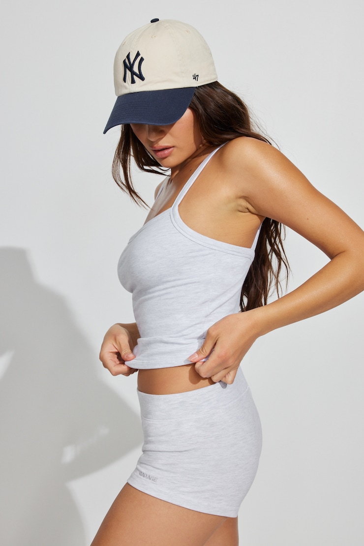 StretchTerry Binding Cami Top, Spring Grey Mix, large