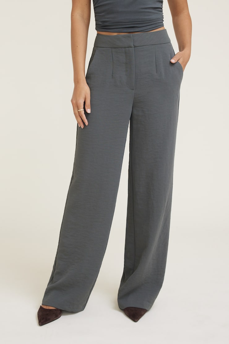Yasmin Airflow Straight Leg Pants Urban Chic Green large