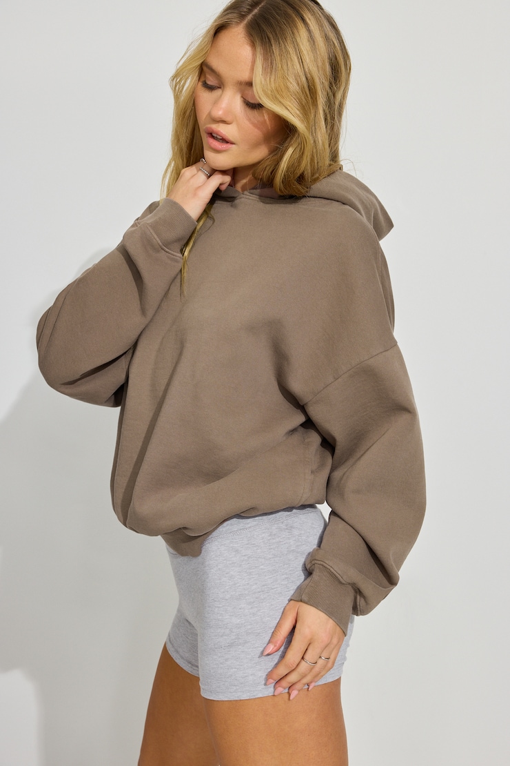 UltraFleece Hoodie, Wild Mushroom Brown, large