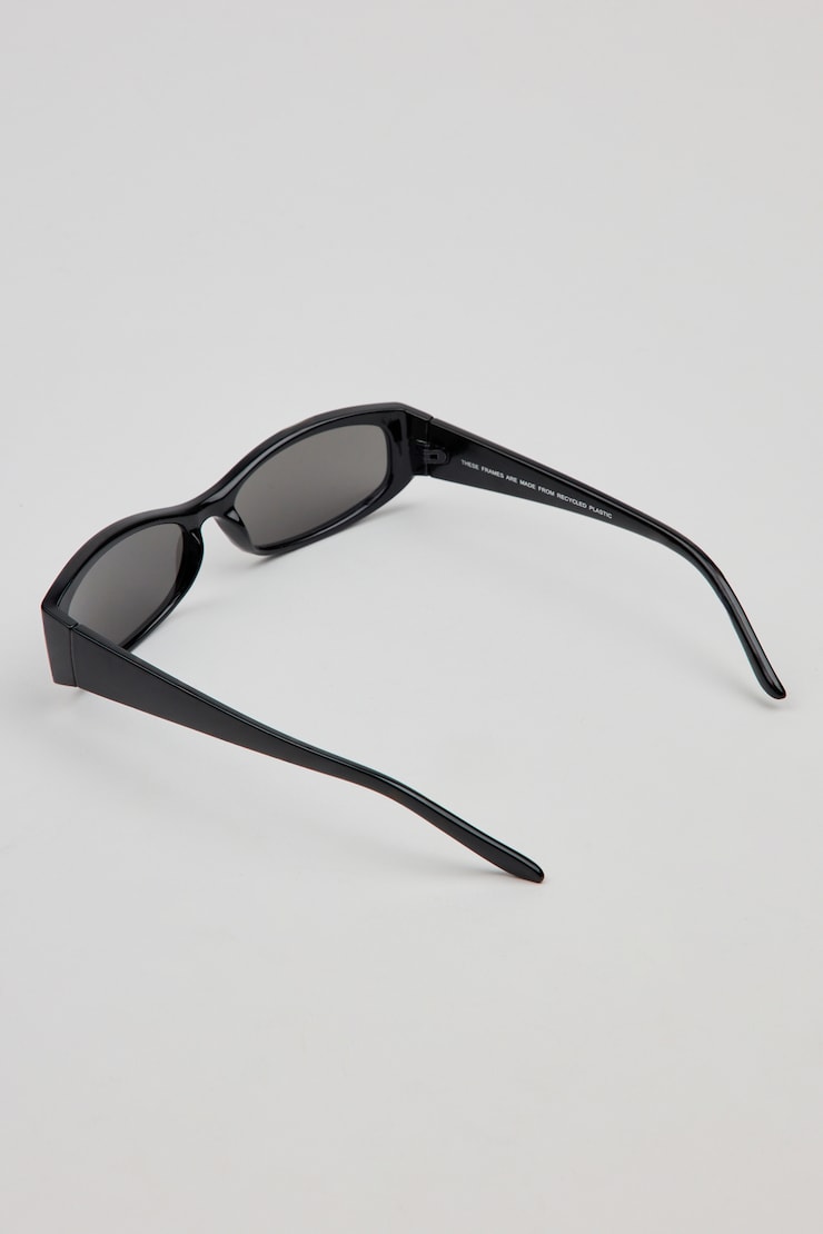 Square Oval Sunnies, Black/Smoke, large