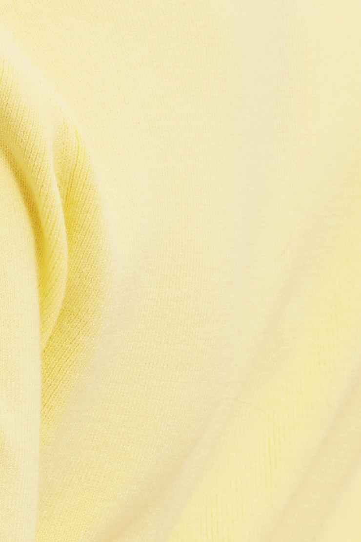 Cardigan à manches courtes Becca Jaune double-crème large