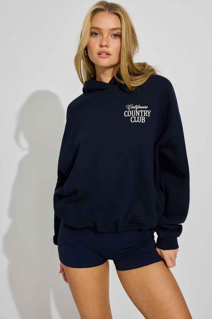UltraFleece Hoodie, Mariana Blue with "Palm Springs" Art, large