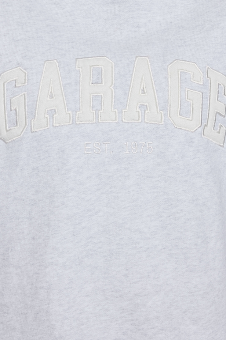 UltraFleece Hoodie, Spring Grey Mix/Snow White, large