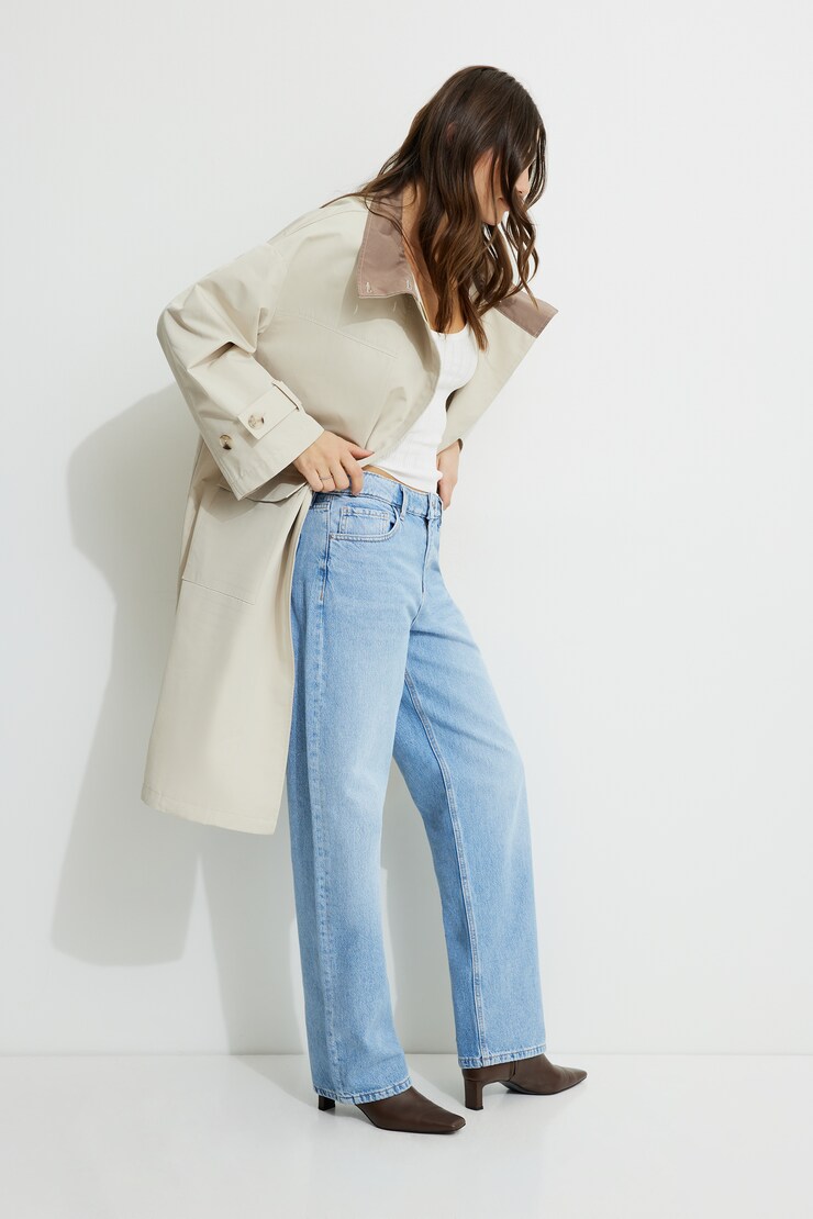 Oversized Trench Coat Tidal Foam large