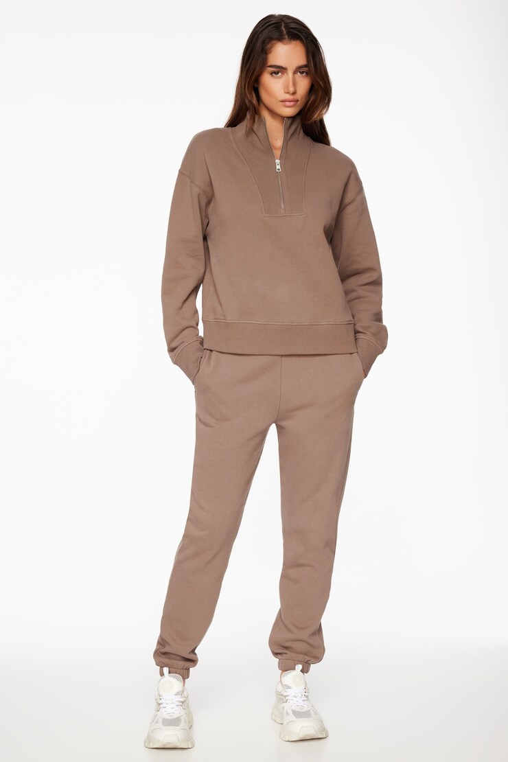 Fleece Jogger Pants Deep Taupe large