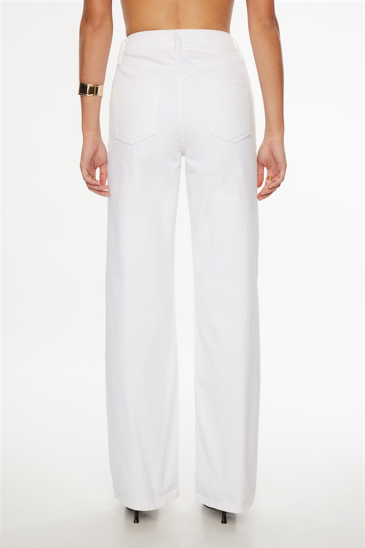 Heidi Wide Leg Jeans Light White/Bone White large