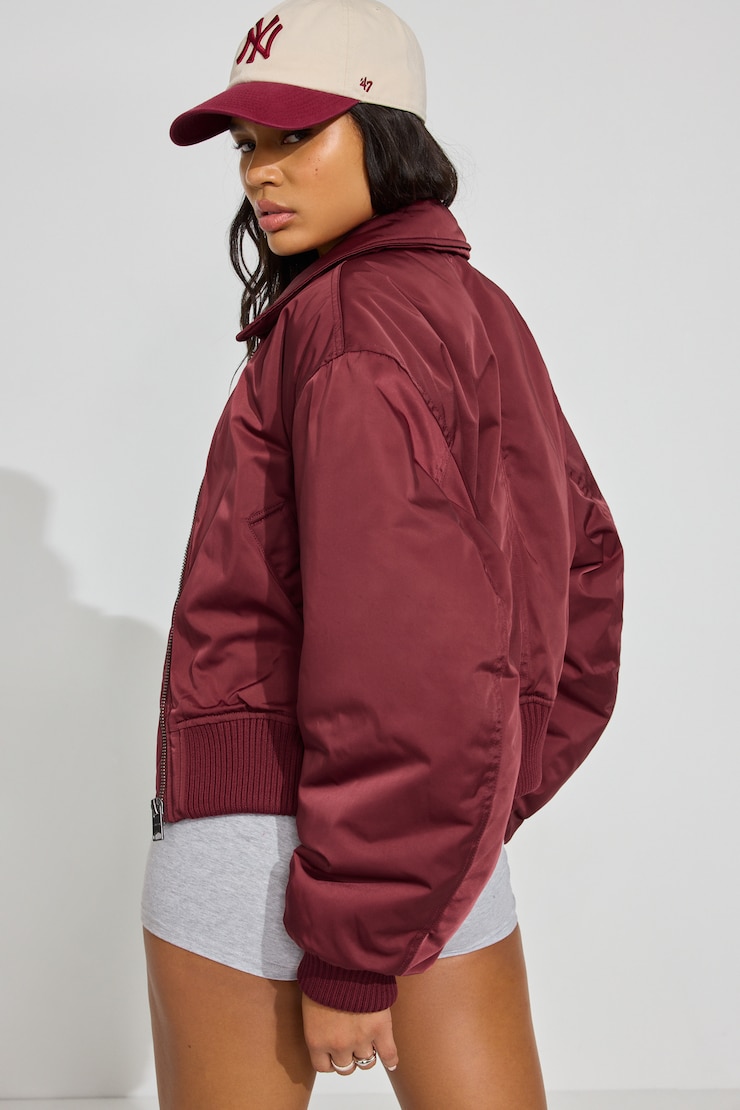 Bomber Jacket BURGUNDY | Garage