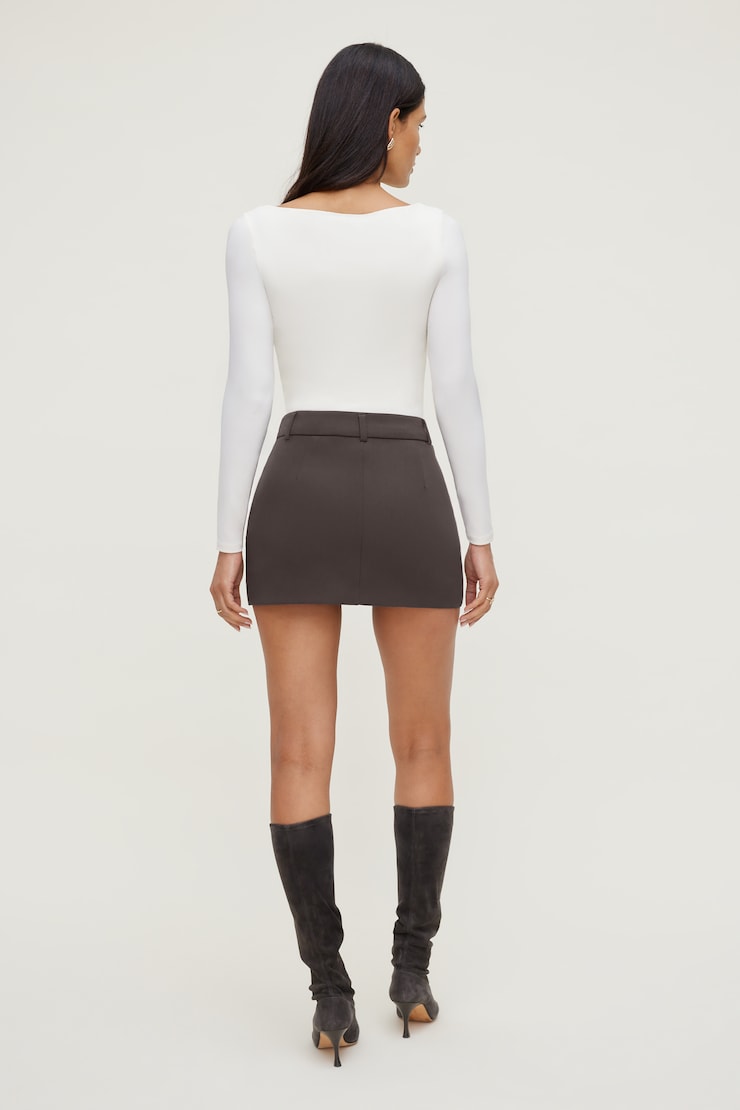 Nola Sculpt Long Sleeve Top Sea Salt Off White large