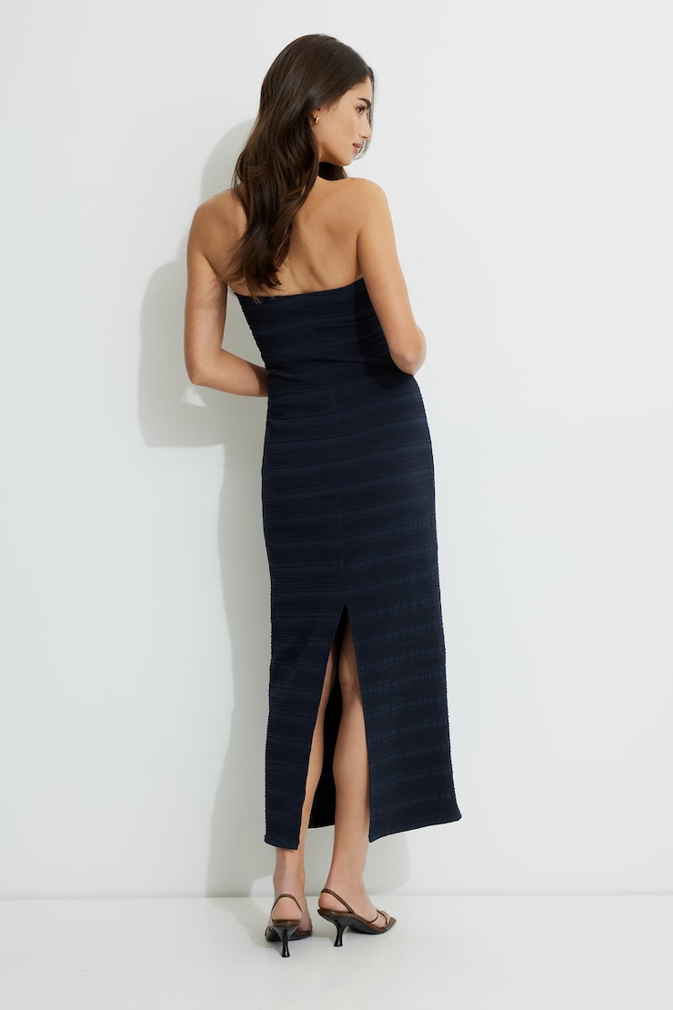 Elyse Maxi Tube Dress Navy Blazer large