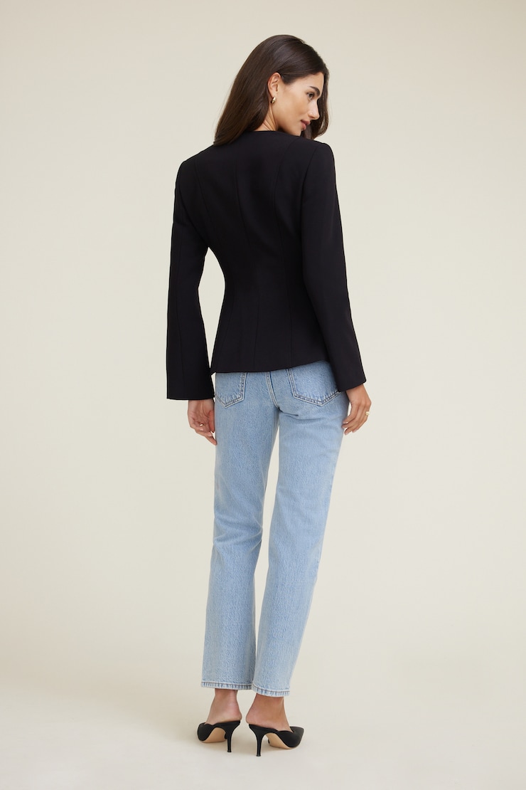 Hourglass Blazer Black | Dynamite