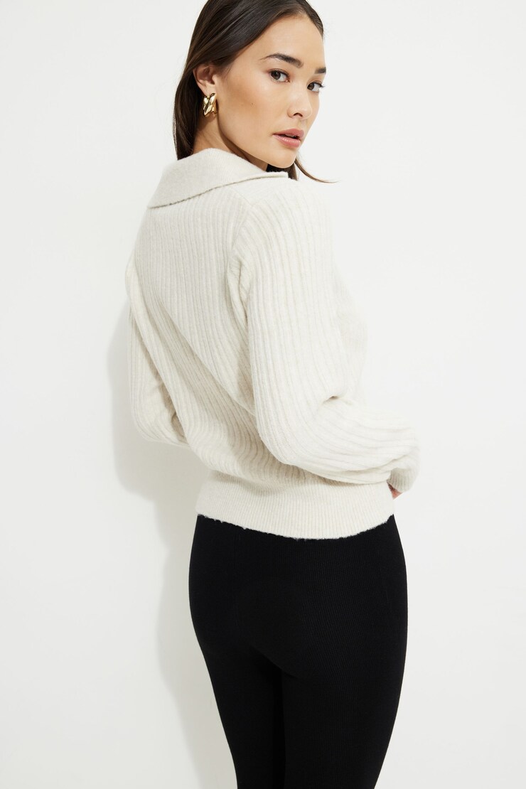 Heavenlyarn™ Polo Sweater Rainy Day large
