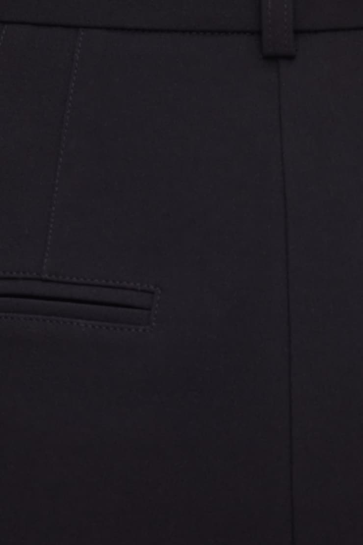 Pintuck Straight Leg Pants Jet Black large