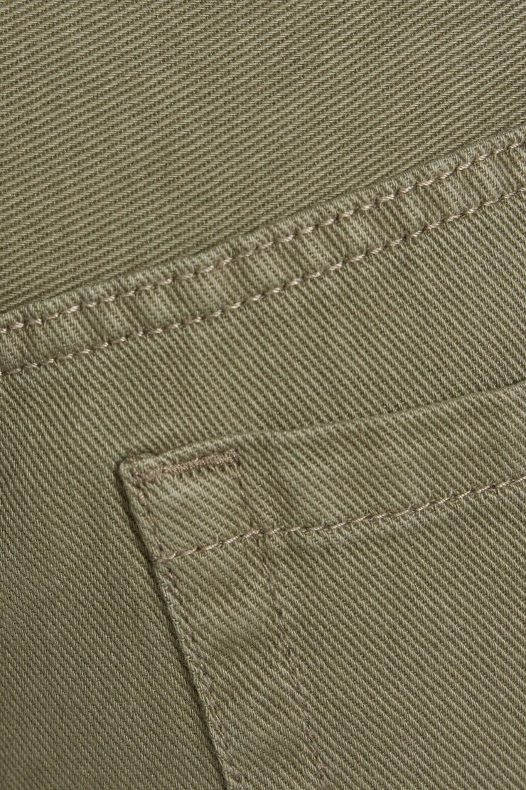 Low Rise Baggy Pants, Spring Olive Khaki, large