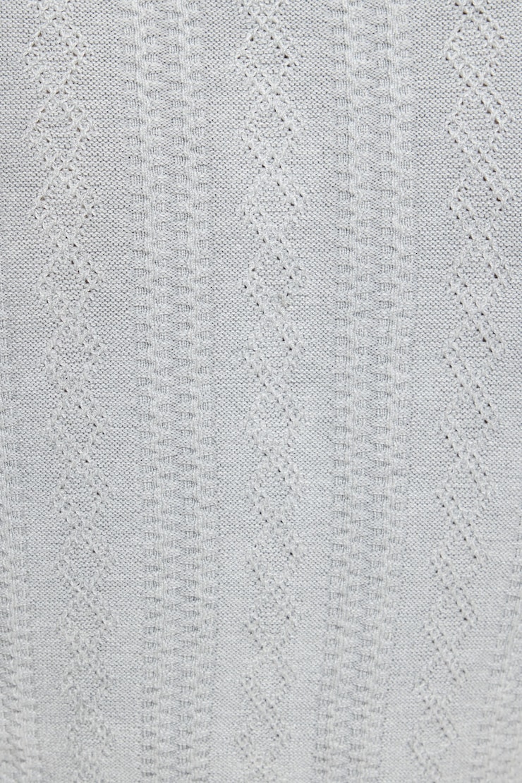 Cable Knit Cardigan Winter Mist Mix large