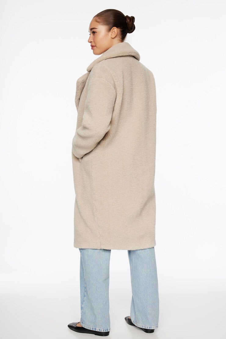 Teddy Coat White Sand large