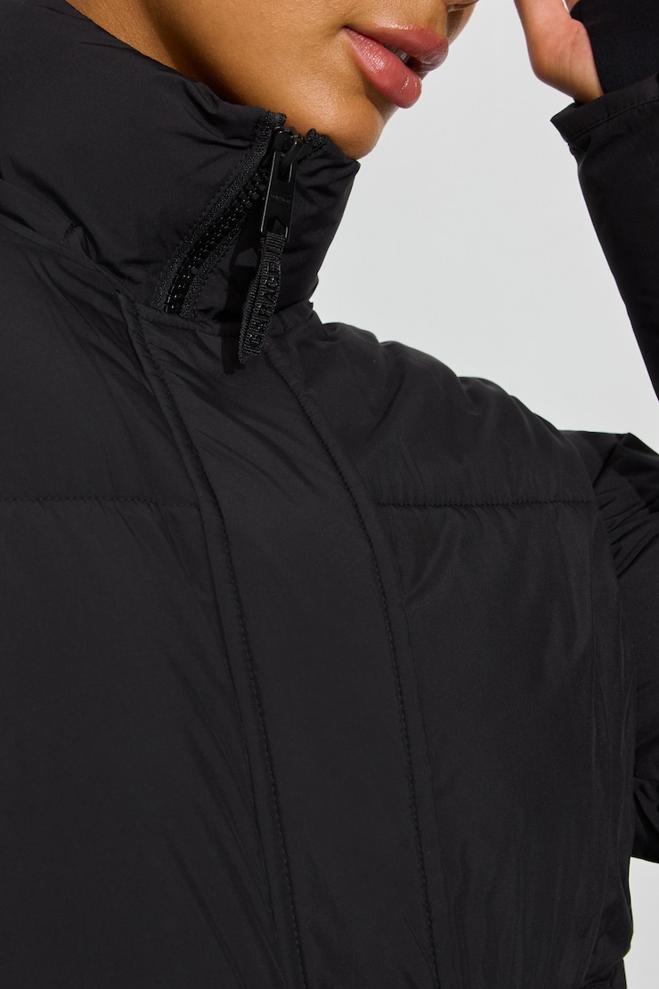 Maxi Puff Coat, Jet Black, large