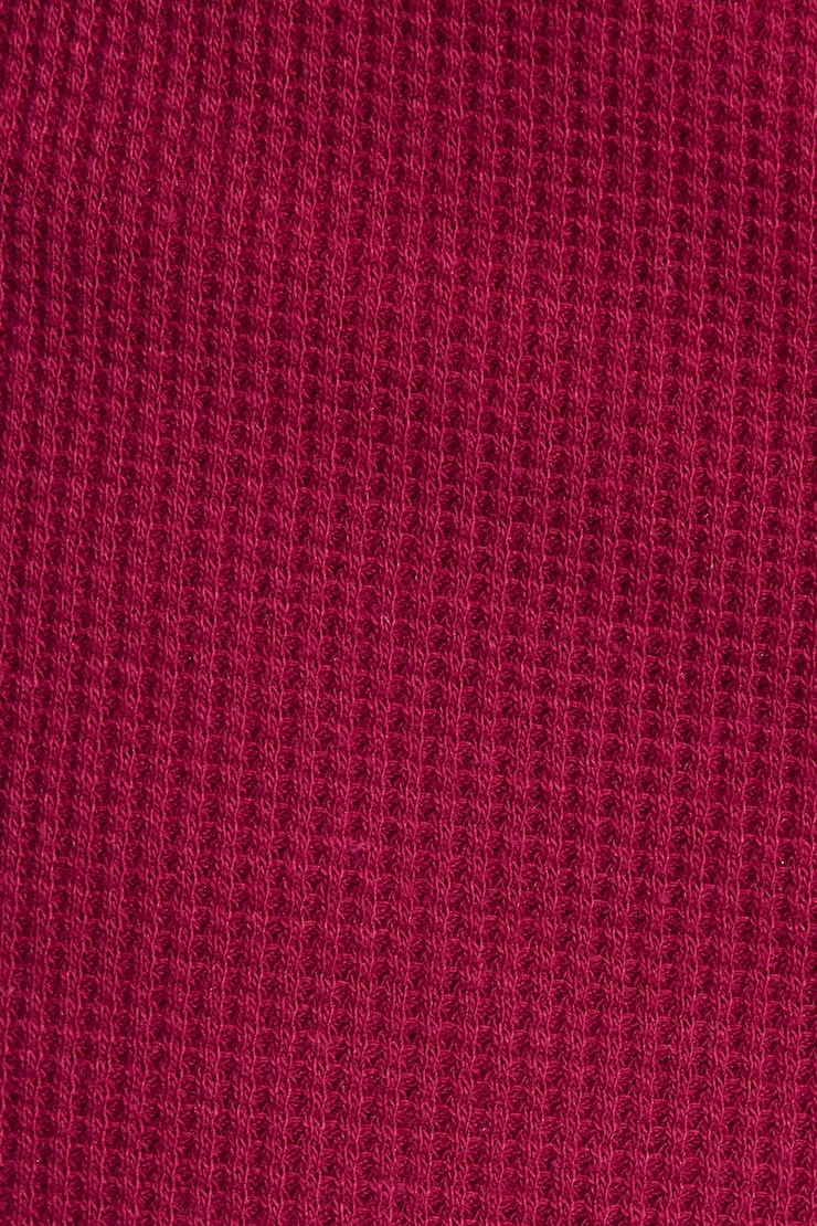 Waffle Pants, Sour Cherry Burgundy, large