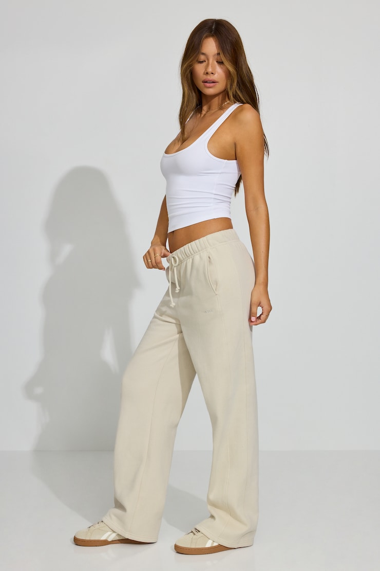 UltraFleece Straight Leg Sweatpants, Perfect Pearl, large