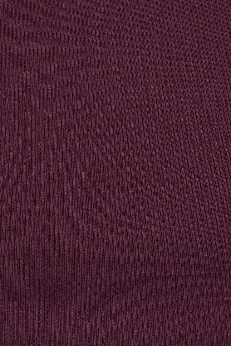 SnatchRib Scoop Tank Top, FIg Fantasy Maroon, large