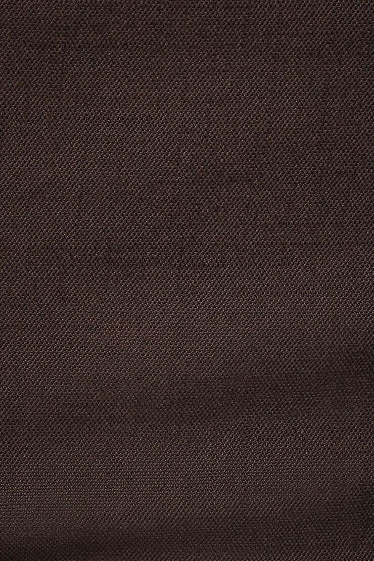 Square Neck Midi Dress With Slit  Chocolate Plum Brown large