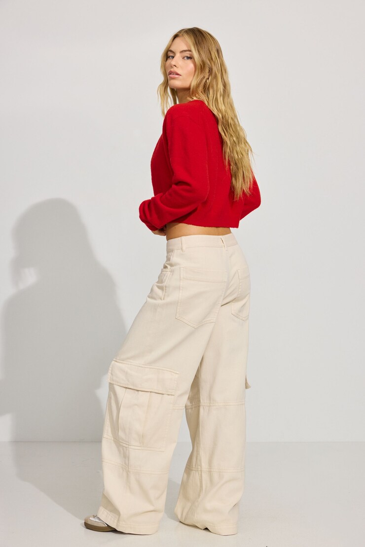 Extreme Baggy Cargo Pants White | Garage