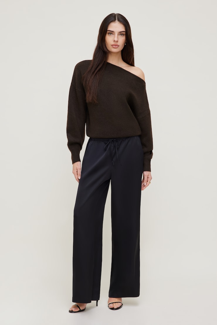 Leo Satin Wide Leg Pants