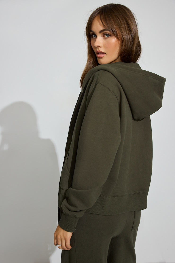 SoftTerry Iconic Full Zip Hoodie Green | Garage