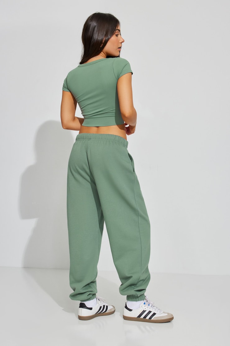 UltraFleece Boyfriend Sweatpants, Ocean Green, large