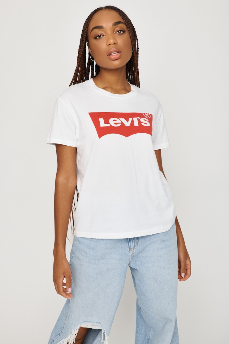 T-shirt à manches courtes vintage authentique LEVI’S, Blanc, large