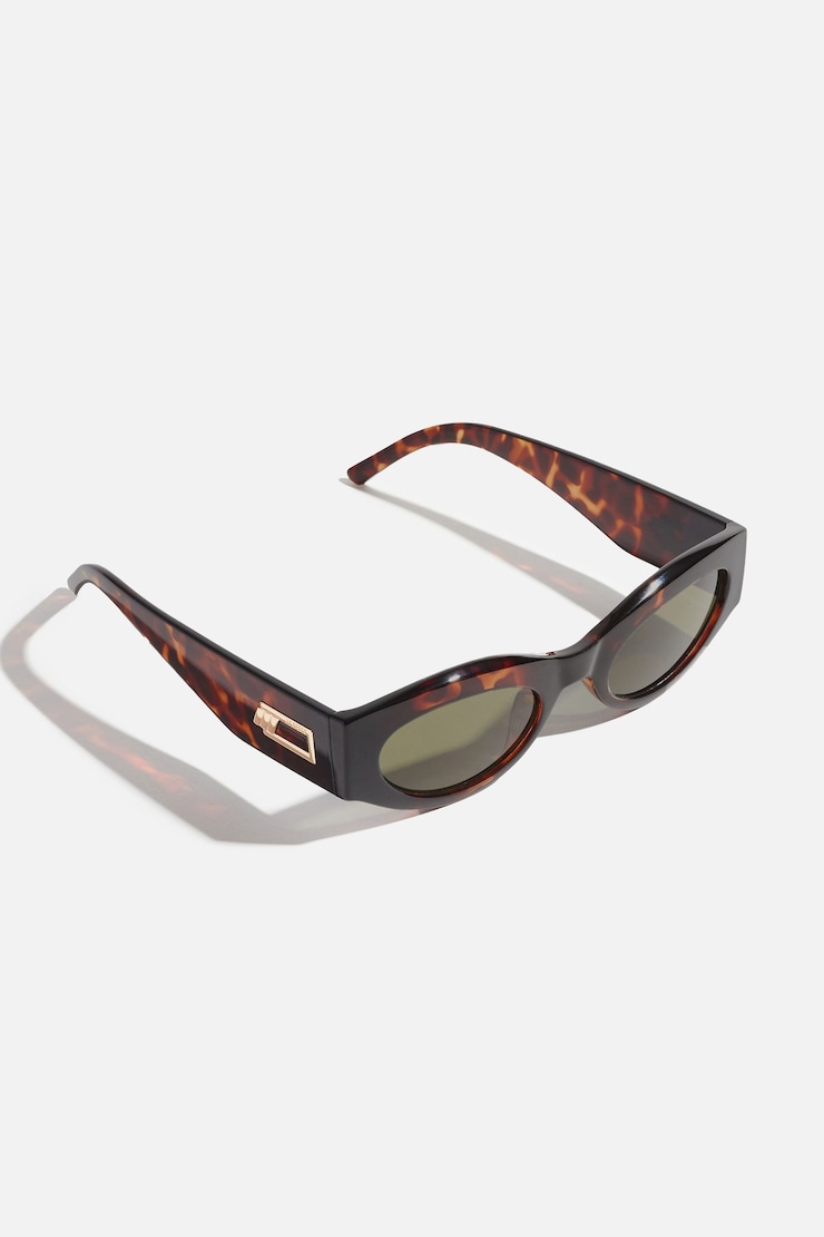 LE SPECS | Lunettes de soleil « Body Pumpin II » Brun tortue large