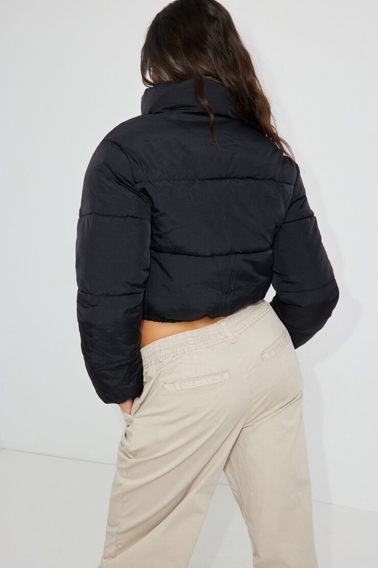 Mini Puff Jacket, Jet Black, large