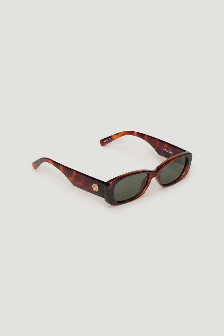 LE SPECS | Unreal Rectangular Sunglasses Toffee Tort large