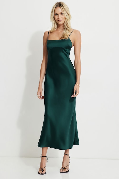 Amira Satin Maxi Dress Amira Satin Maxi Dress