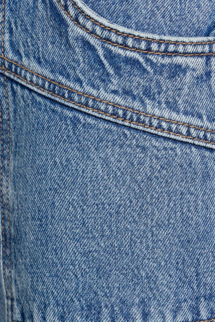 High Rise Wide Cargo Jeans, Dale Blue, large