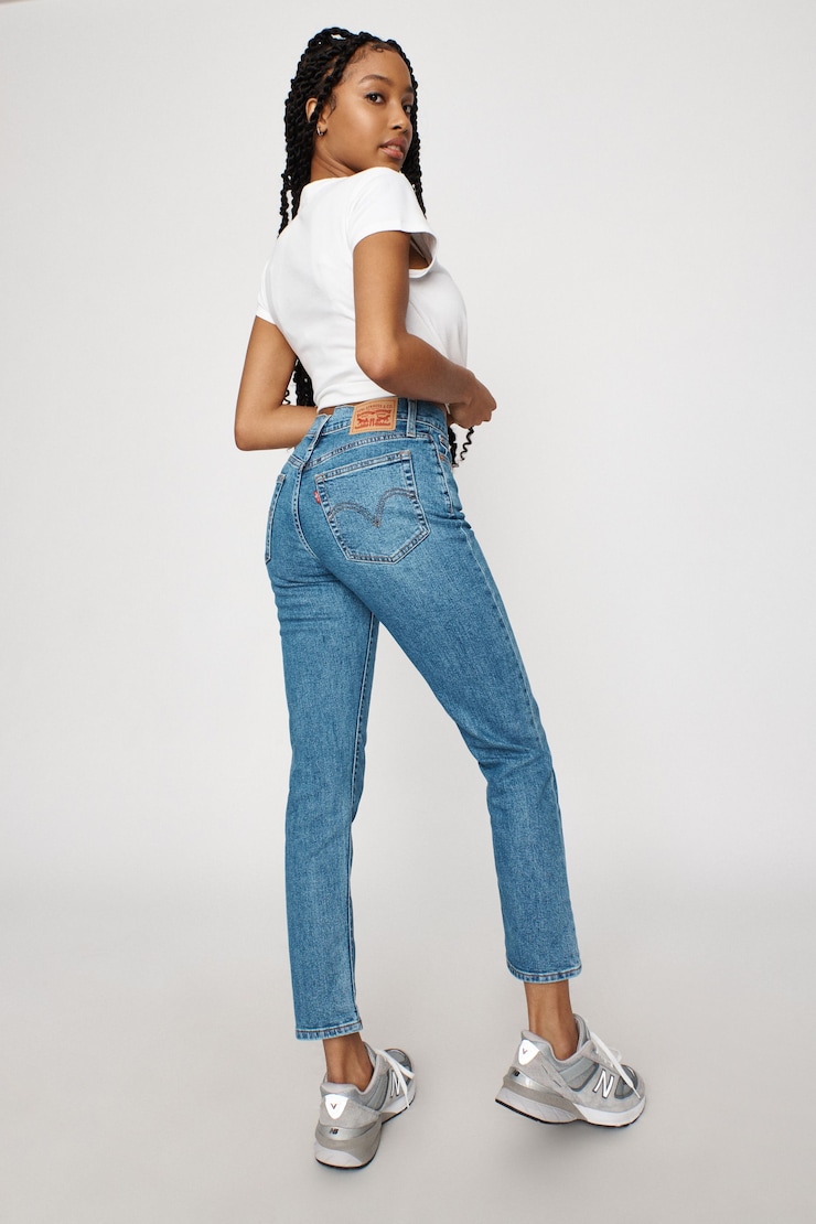 LEVI'S Wedgie Straight Jean, Porcelain Blue, large