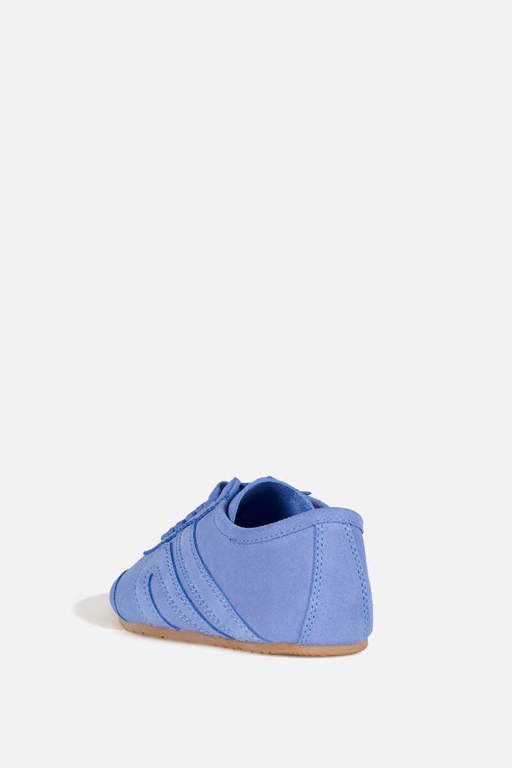 JEFFREY CAMPBELL | Espadrilles Aleta Suède bleu poudre large