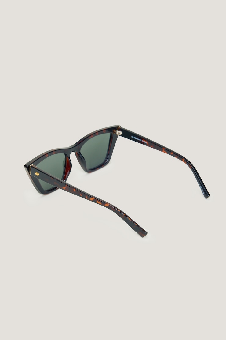 LE SPECS | Velodrome Cat Eye Sunglasses Brown / Dark Tortoise large