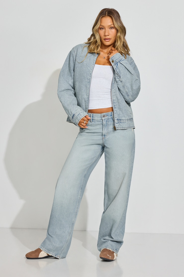Denim Worker Jacket, Tori Blue, large