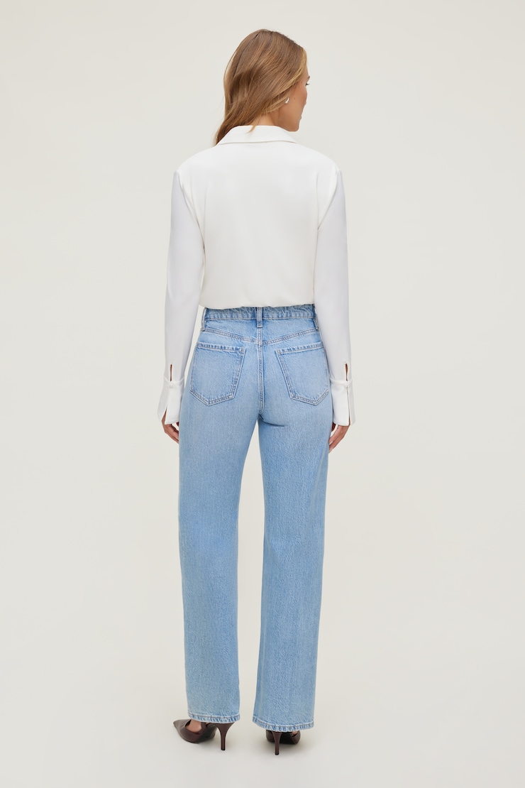 Sculpt Collared Bodysuit Sea Salt Off White large
