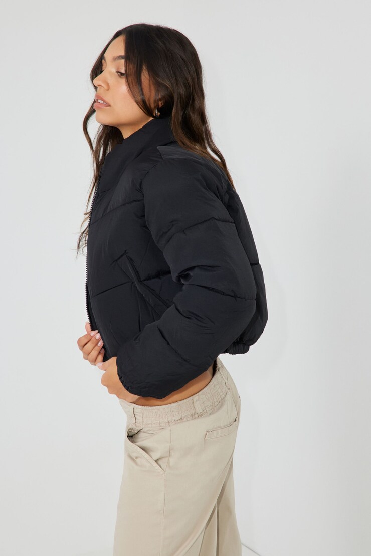 Mini Puff Jacket, Jet Black, large