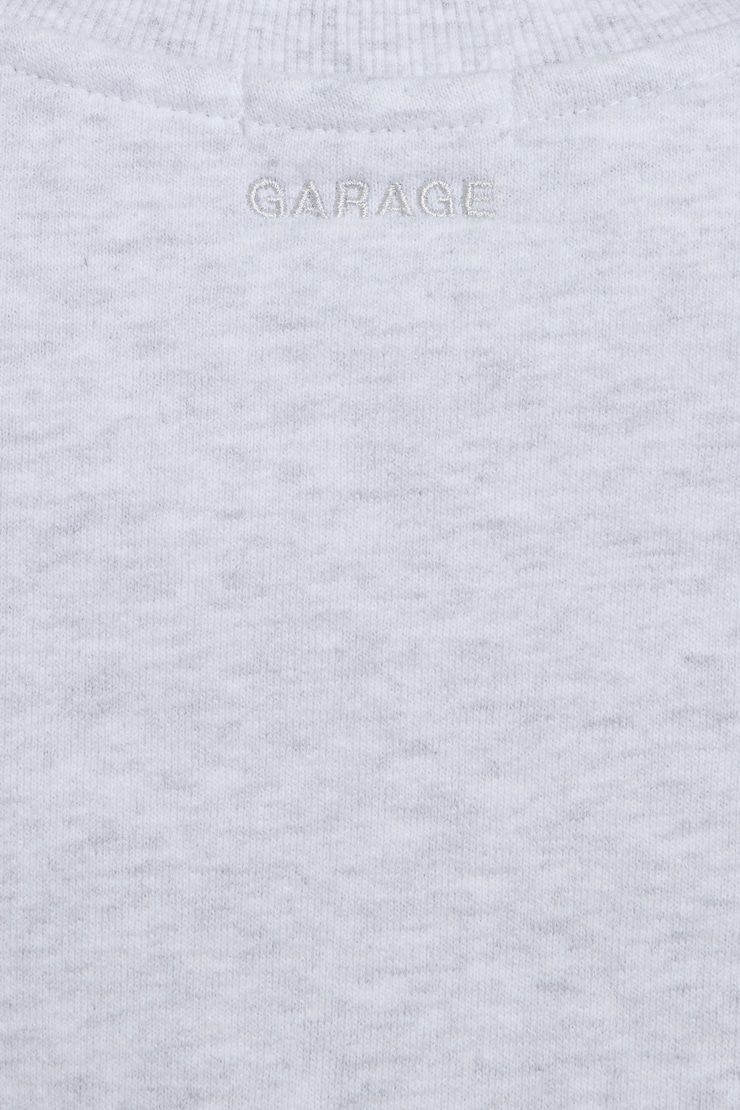 SoftTerry Bubble Crewneck Sweatshirt, Spring Grey Mix, large