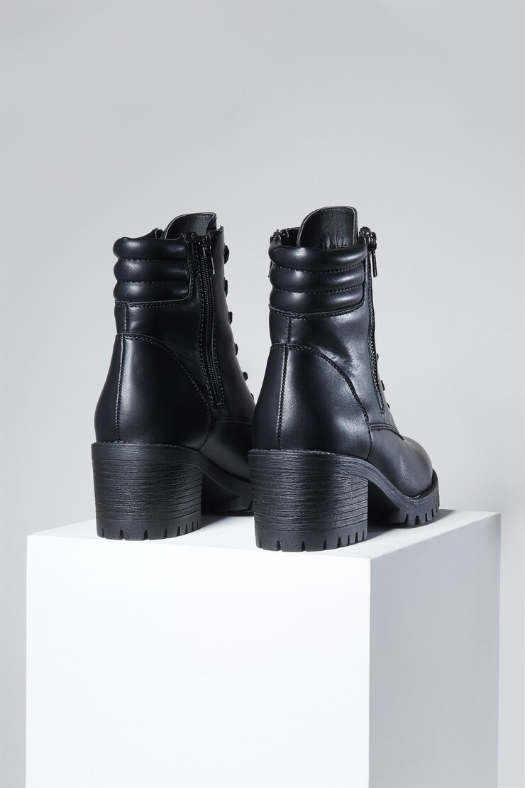 STEVE MADDEN Hush Combat Boots, Jet Black , large