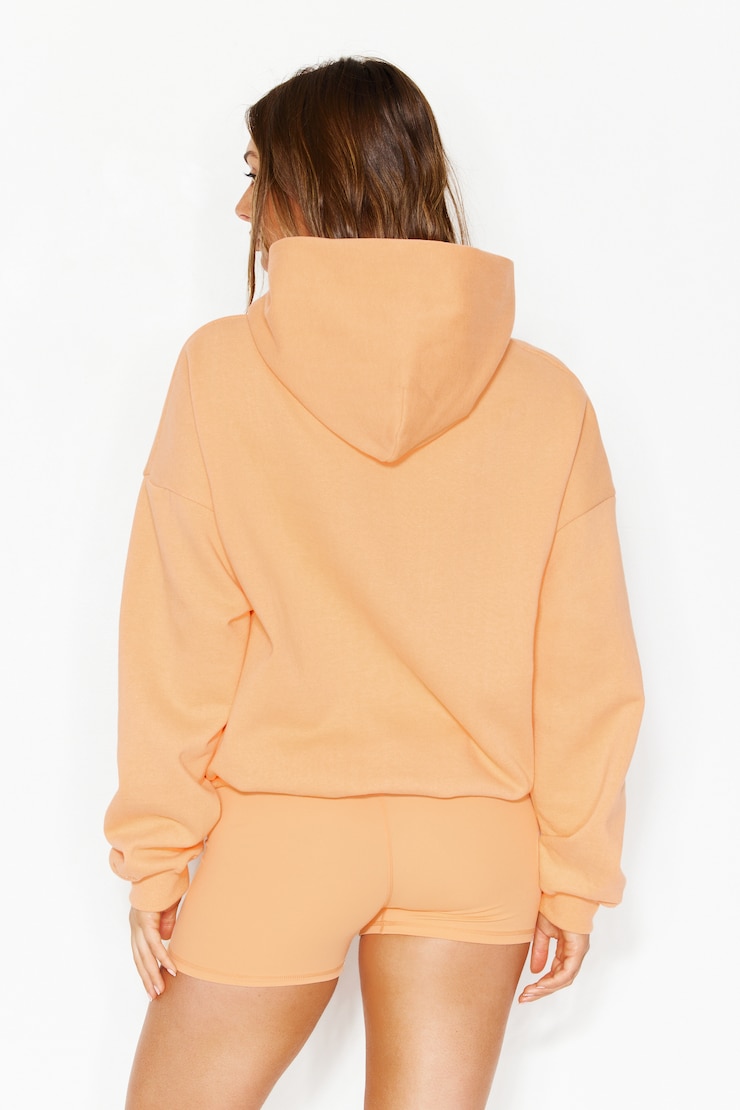 UltraFleece Hoodie, Juicy Peach Orange, large