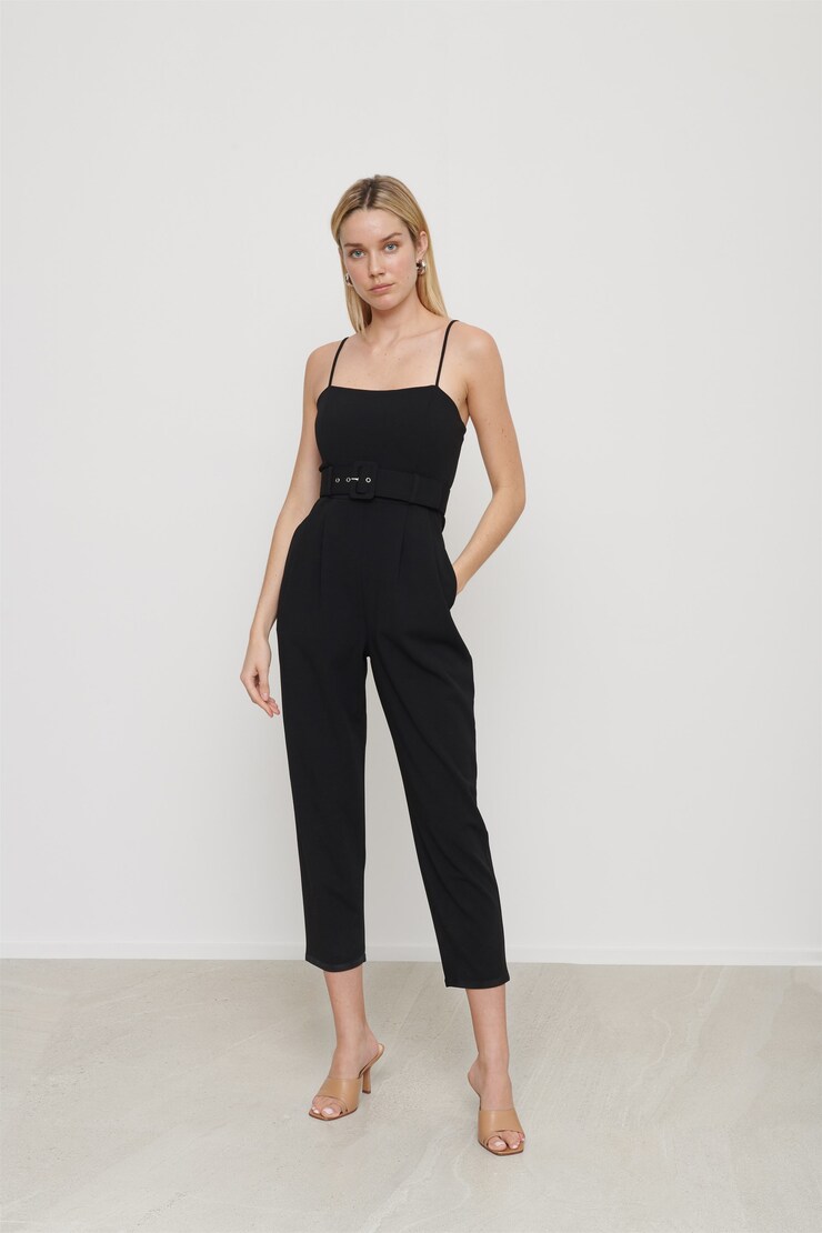 Bustier Jumpsuit Jet Black large