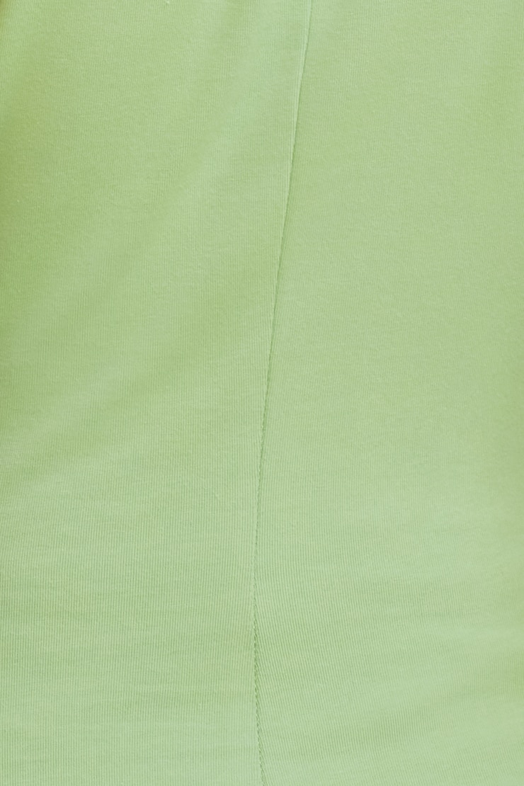 Shirred Mini Mock Cotton Spandex Top