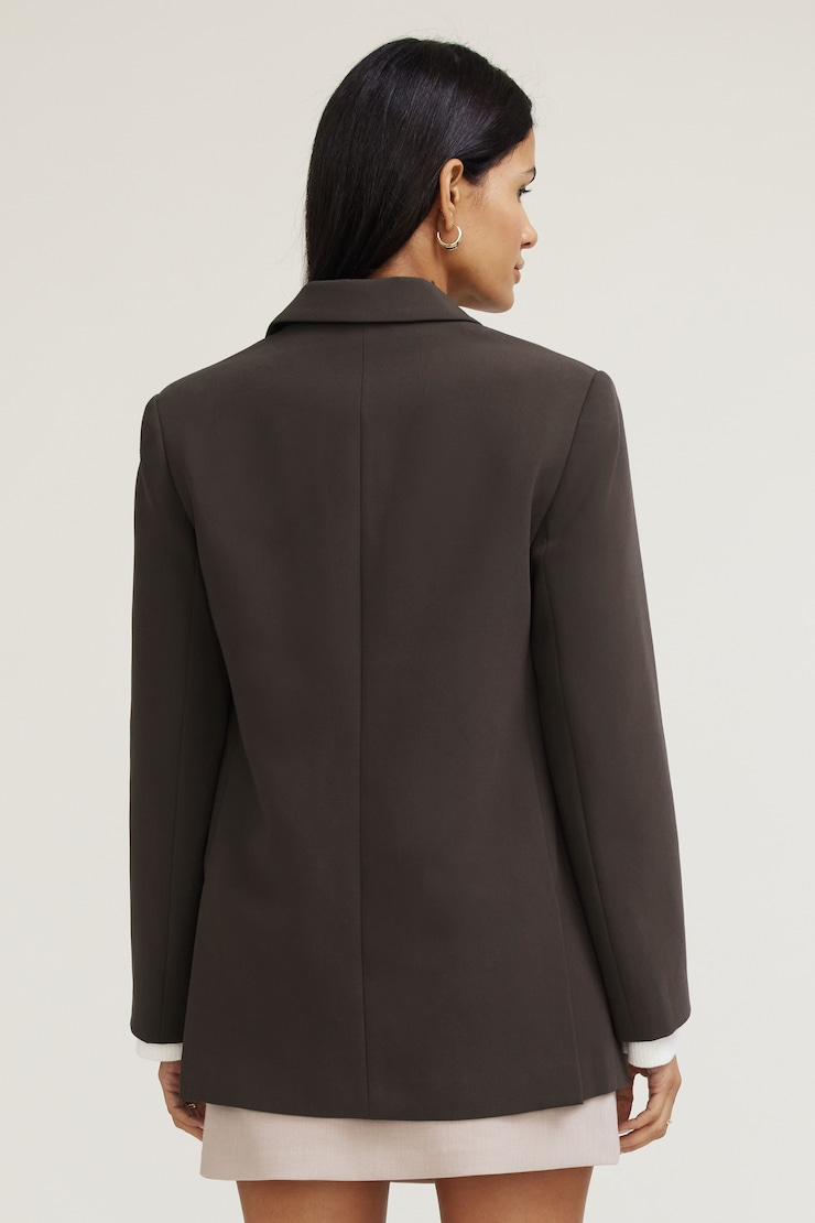 Noa Oversized Blazer Java Brown large