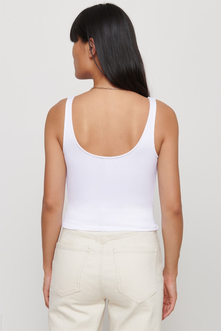 Keyhole Knit Vest -Test Dynamite update 16/07 Bright White large