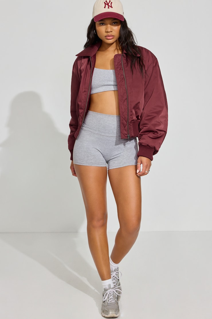 Bomber Jacket, Cabernet Red, large