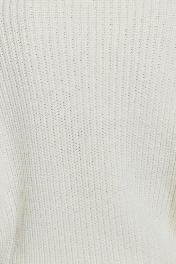 Bubble Sleeve Sweater, Snow White, large