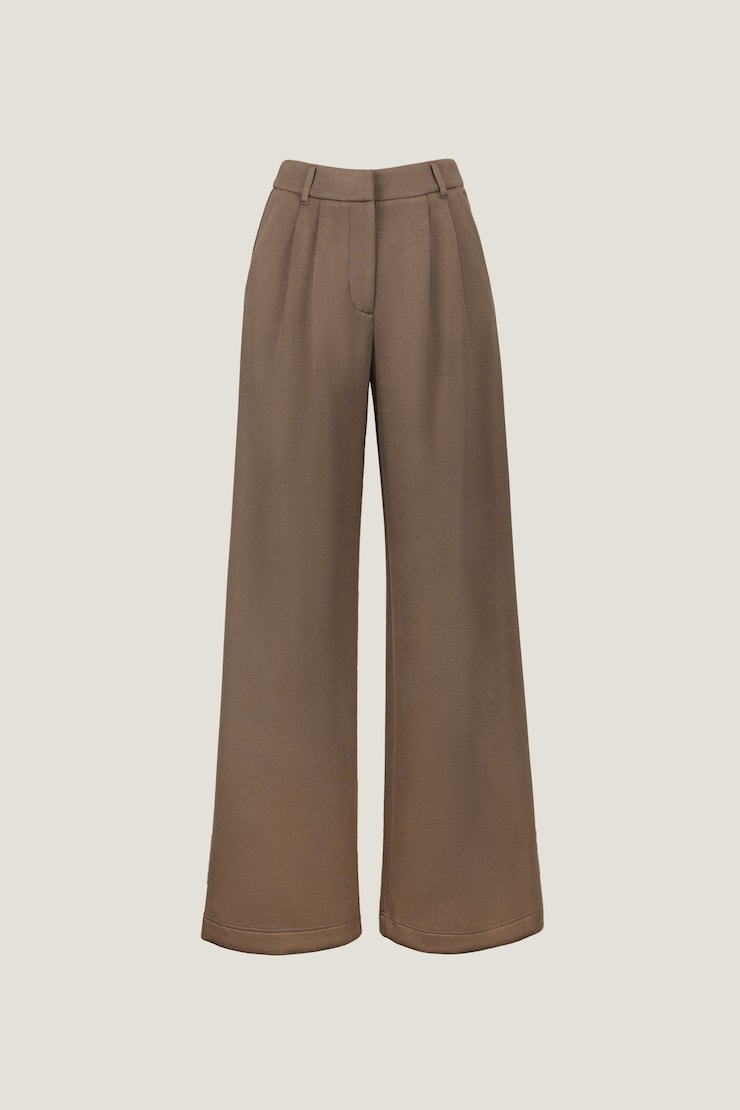 Alex Anywear Wide Leg Pants Wild Mushroom Brown large